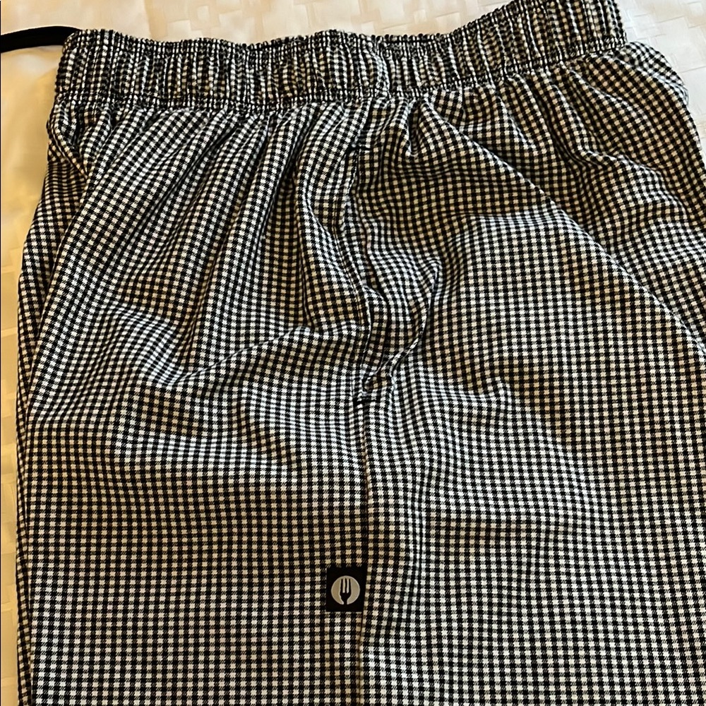 Black/white checkered chef pants - Picture 8 of 8